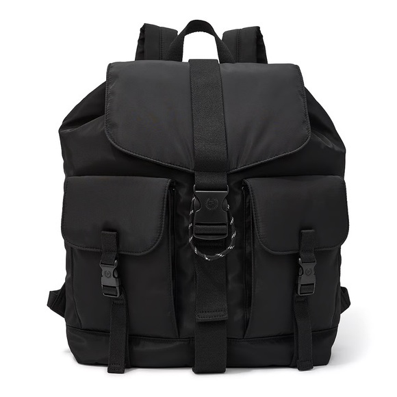 PINK Victoria's Secret Handbags - PINK Victoria’s Secret Nylon Cargo Backpack, Pure Black, NWT